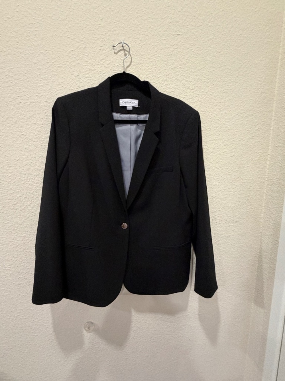 Ladies Calvin Klein black blazer size 16 - Good